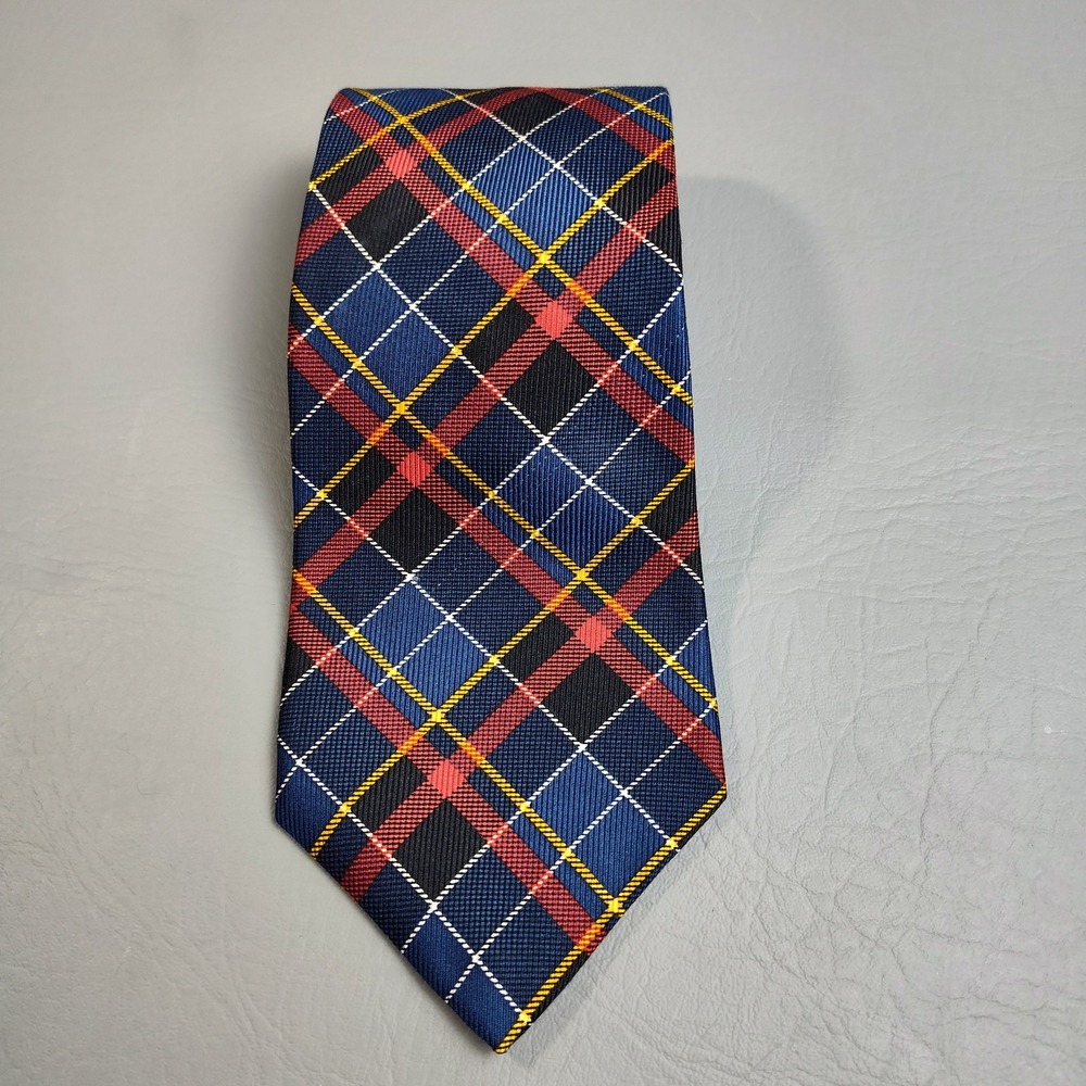 Lauren Ralph Lauren Men's Tie 100% Silk‎ Blue Red Black
